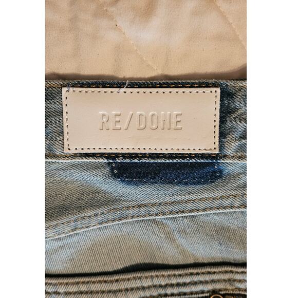 NWT RE/DONE Mid-Rise Kick Flare Solid Women's Jeans in Marea Size 28 - Picture 6 of 13